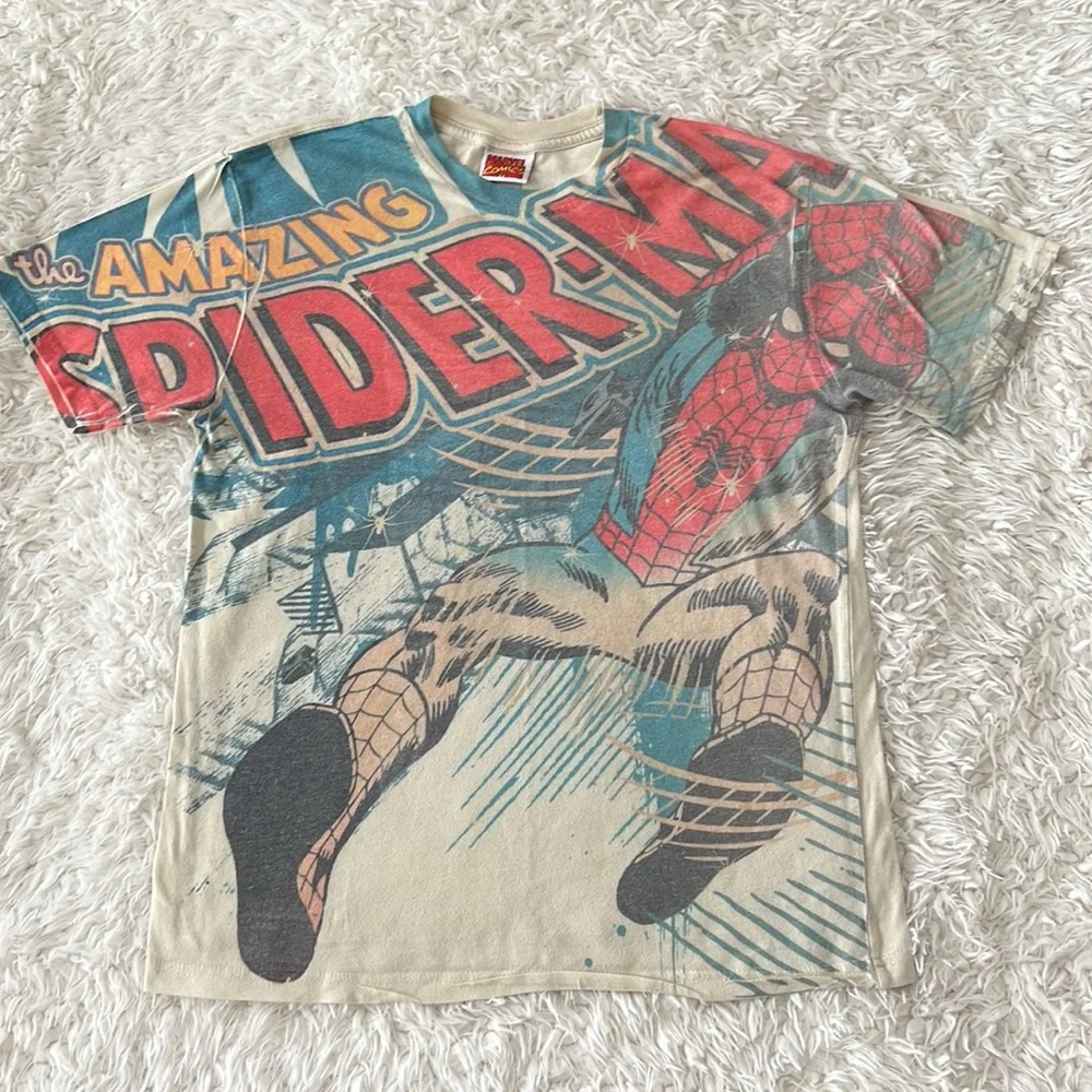 Vintage Marvel Spiderman Comic Shirt - Picture 7 of 13